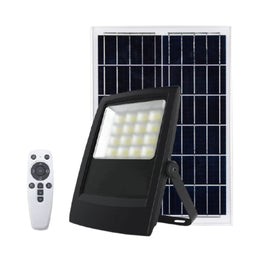 Solar LED Flood Light, 6000K, Auto On/Off, IP65 Waterproof, with Remote Control & Motion Sensors Detection - 4.8 Watt Solar LED Flood Light, 6000K, Auto On/Off, IP65 Waterproof, with Remote Control & Motion Sensors Detection - 4.8 Watt
