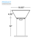 LED Solar Bollard Lights, 1.5W, 220LM, CCT Changeable: Warm White/Cool White, Solar Pathway Lights, IP65 Waterproof, Auto ON/Off, Solar Garden Lights Outdoor -23.6 Inch Load image into Gallery viewer, LED Solar Bollard Lights, 1.5W, 220LM, CCT Changeable: Warm White/Cool White, Solar Pathway Lights, IP65 Waterproof, Auto ON/Off, Solar Garden Lights Outdoor -23.6 Inch