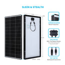 100 Watt 12 Volt Monocrystalline Solar Panel Load image into Gallery viewer, 100 Watt 12 Volt Monocrystalline Solar Panel