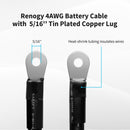 Copper Battery Interconnect Cable for 5/16 in Lugs Load image into Gallery viewer, Copper Battery Interconnect Cable for 5/16 in Lugs