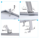 Solar Panel Flat Roof Tilt Mount Load image into Gallery viewer, Solar Panel Flat Roof Tilt Mount