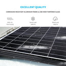 100 Watt 12 Volt Monocrystalline Solar Panel Load image into Gallery viewer, 100 Watt 12 Volt Monocrystalline Solar Panel