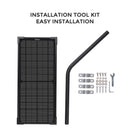 10 Watt Solar Panel Charger for Gate Opener Load image into Gallery viewer, 10 Watt Solar Panel Charger for Gate Opener