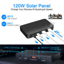 Acopower 120W Foldable Solar Panel Compatible Multiple Kinds of Power Station Load image into Gallery viewer, Acopower 120W Foldable Solar Panel Compatible Multiple Kinds of Power Station