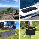 Acopower 120W Foldable Solar Panel Compatible Multiple Kinds of Power Station Load image into Gallery viewer, Acopower 120W Foldable Solar Panel Compatible Multiple Kinds of Power Station