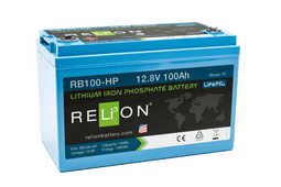 RELiON RB100-HP 100 Amp-hour Lithium Ion 12 Volt Battery RELiON RB100-HP 100 Amp-hour Lithium Ion 12 Volt Battery
