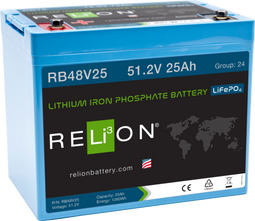 RELION RB48V25, 48V 25AH LIFEPO4 BATTERY RELION RB48V25, 48V 25AH LIFEPO4 BATTERY