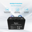 12V 100Ah Smart Lithium Iron Phosphate Battery Load image into Gallery viewer, 12V 100Ah Smart Lithium Iron Phosphate Battery