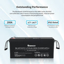 12V 200Ah Lithium Iron Phosphate Battery w/ Bluetooth Load image into Gallery viewer, 12V 200Ah Lithium Iron Phosphate Battery w/ Bluetooth