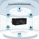 12V 200Ah Lithium Iron Phosphate Battery w/ Bluetooth Load image into Gallery viewer, 12V 200Ah Lithium Iron Phosphate Battery w/ Bluetooth