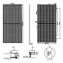 Bipro Solar 385W Bifacial Dual Glass 144 Cell Solar Panel Load image into Gallery viewer, Bipro Solar 385W Bifacial Dual Glass 144 Cell Solar Panel