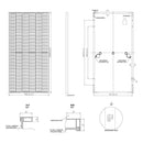 Bistar Solar 400W Monocrystalline 144 Cell Solar Panel Load image into Gallery viewer, Bistar Solar 400W Monocrystalline 144 Cell Solar Panel