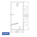 DASOL 135W Poly Solar Panel (DS-A18-135) Load image into Gallery viewer, DASOL 135W Poly Solar Panel (DS-A18-135)