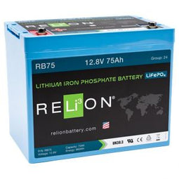 12V 75AH LIFEPO4 BATTERY, M8 Terminal Type 12V 75AH LIFEPO4 BATTERY, M8 Terminal Type