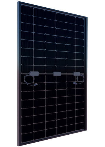 Solarever Usa 450 Watt Mono-Crystalline N Type Dual Glass Bifacial Full Black Solar Panel