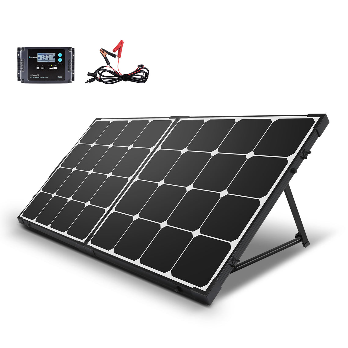 100 Watt Eclipse Monocrystalline Solar Suitcase w/ Controller