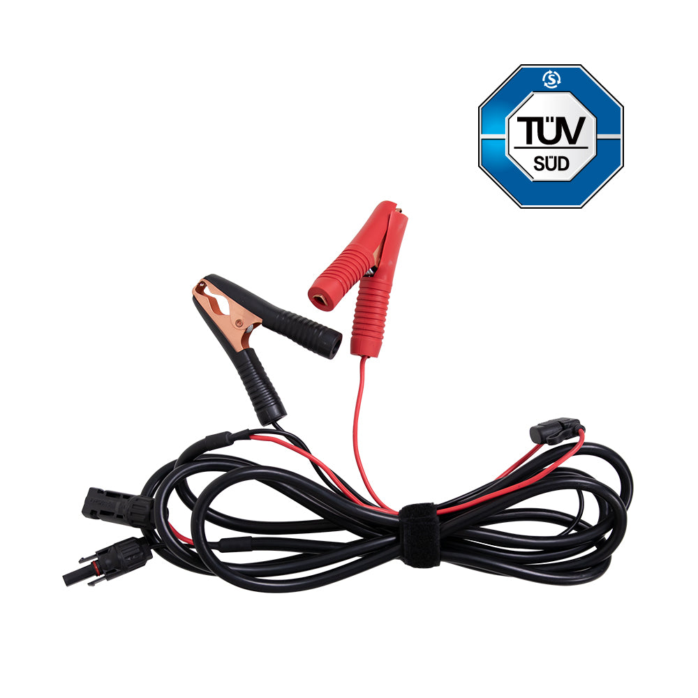 SOLAR CONNECTOR TO ALLIGATOR CLIPS 14 AWG CABLE