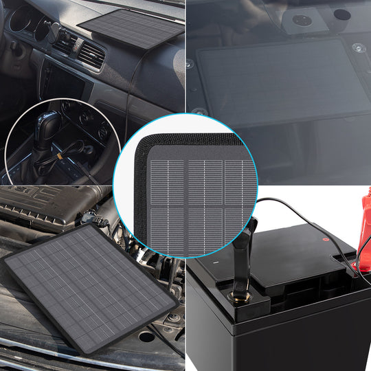 10W Solar Battery Trickle Charger Maintainer