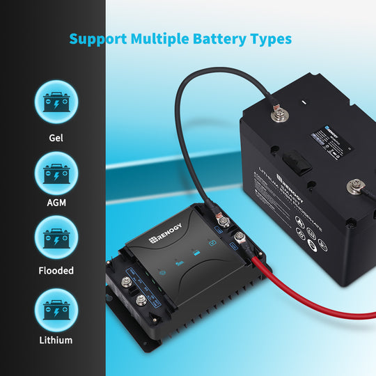 DCC30S 12V 30A Dual Input DC-DC On-Board Battery Charger with MPPT