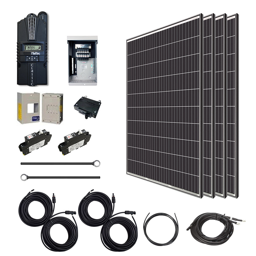 1200 WATT 12 VOLT Monocrystalline Solar Kit