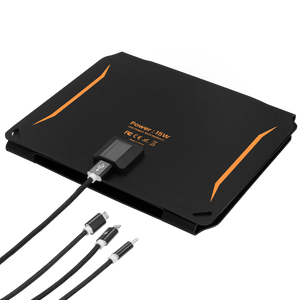 15W Portable Solar Panel Charger, Waterproof IP67 Foldable Solar Panels with USB Port