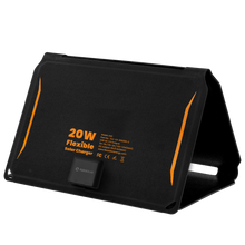 Load image into Gallery viewer, 20W Flexible Monocrystalline Foldable Solar Charger