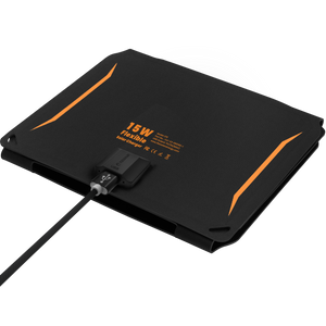 15W Portable Solar Panel Charger, Waterproof IP67 Foldable Solar Panels with USB Port