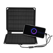 Load image into Gallery viewer, 10W  Flexible Solar Panel Monocrystalline Photovoltaic PV Module with DC Alligator Clip Cable