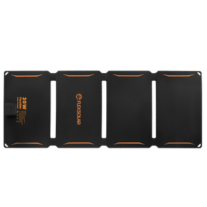 30W Flexible Monocrystalline Foldable Solar Charger