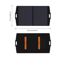 Load image into Gallery viewer, 100W Foldable Portable Monocrystalline Solar Panel with a In-Built Junction Box