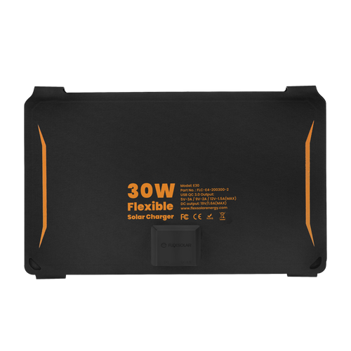 30W Flexible Monocrystalline Foldable Solar Charger