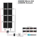 Load image into Gallery viewer, 2500 WATT 48 VOLT Monocrystalline Solar Kit