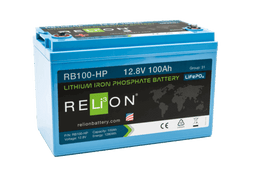 RELiON RB100-HP 100 Amp-hour Lithium Ion 12 Volt Battery