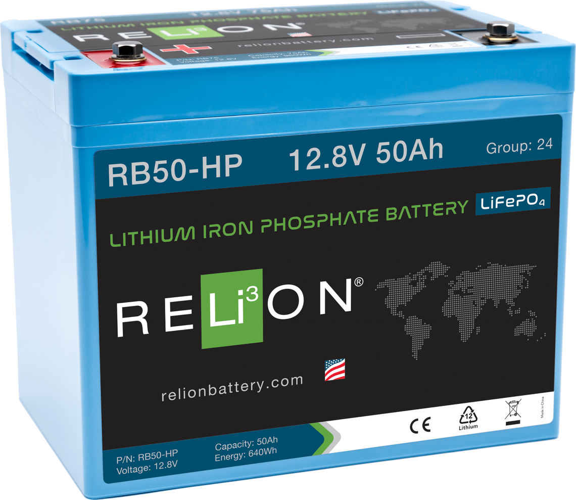 RB50-HP - 12v 50Ah High Performance Lithium Battery