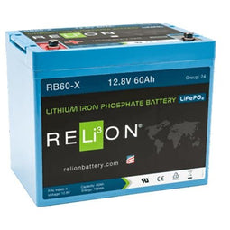 RELION RB60-X, 12V 60AH LIFEPO4 BATTERY