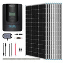 Load image into Gallery viewer, 800W 12V/24V Monocrystalline Solar Premium Kit w/Rover 60A Charger Controller (back-order)