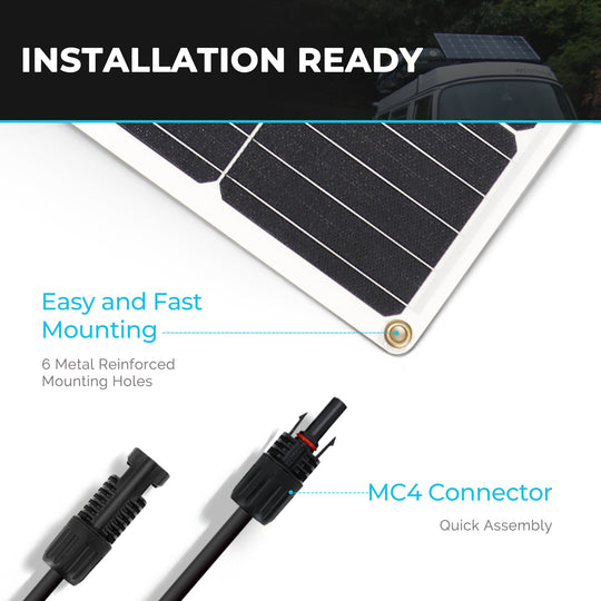 175 Watt 12 Volt Flexible Monocrystalline Solar Panel