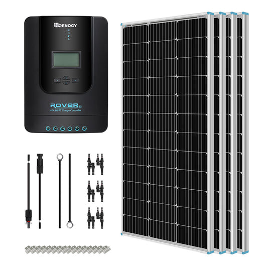 400 Watt 12 Volt Solar Starter Kit w/ MPPT Charge Controller